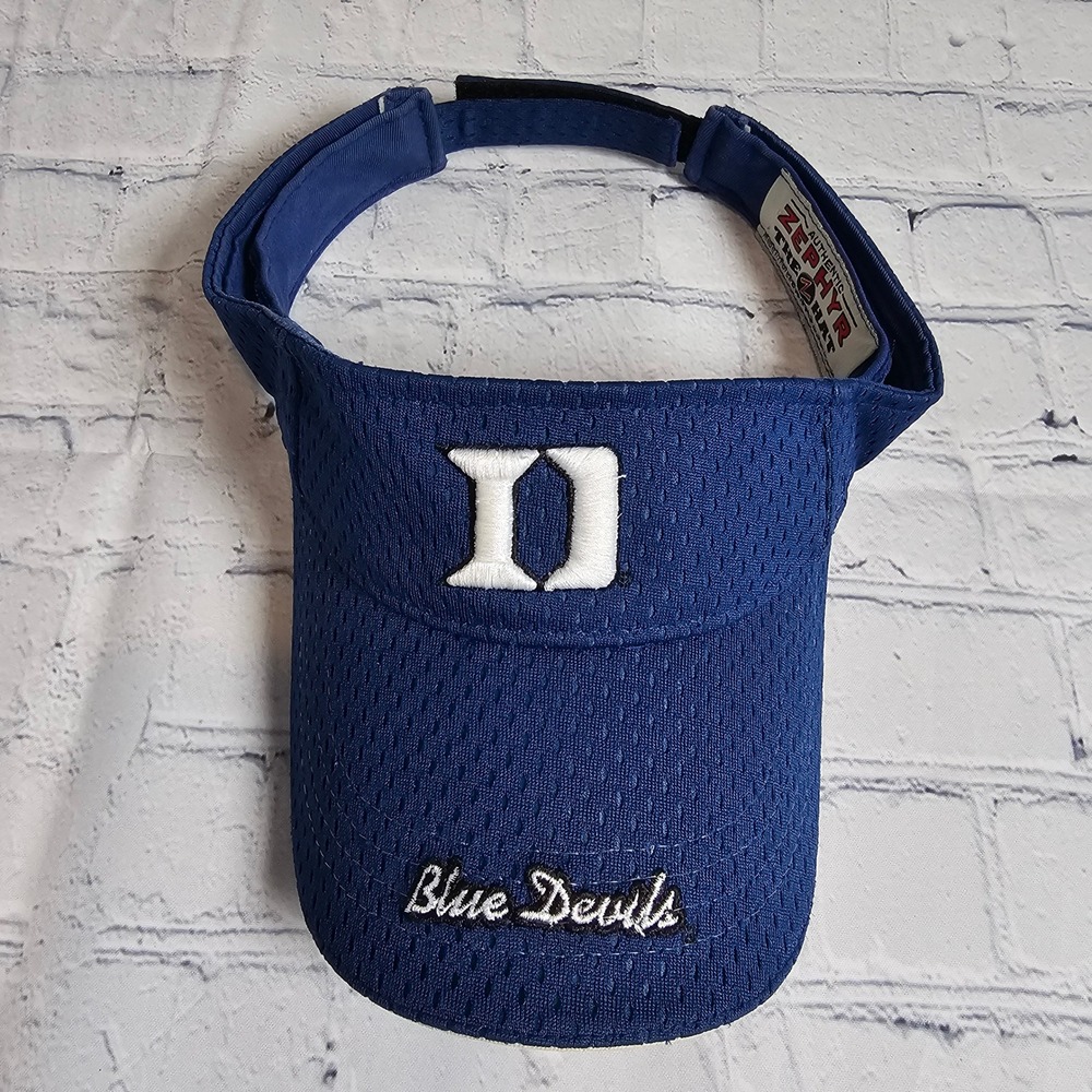 Zephyr Duke Blue Devils Visor Hat Mens Adjustable Blue Mesh NCAA Basketball